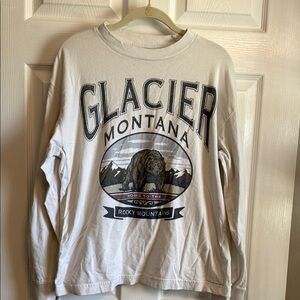 Glacier Montana Graphic long sleeve tee